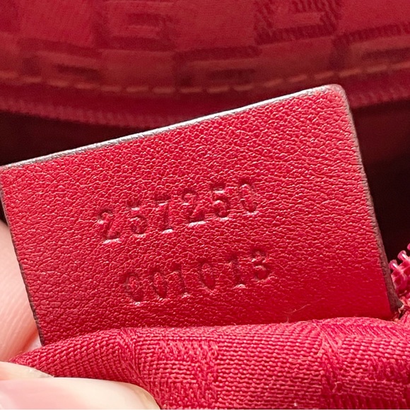 Gucci off white monogram coated canvas tattoo heart logo small tote bag - Picture 11 of 11